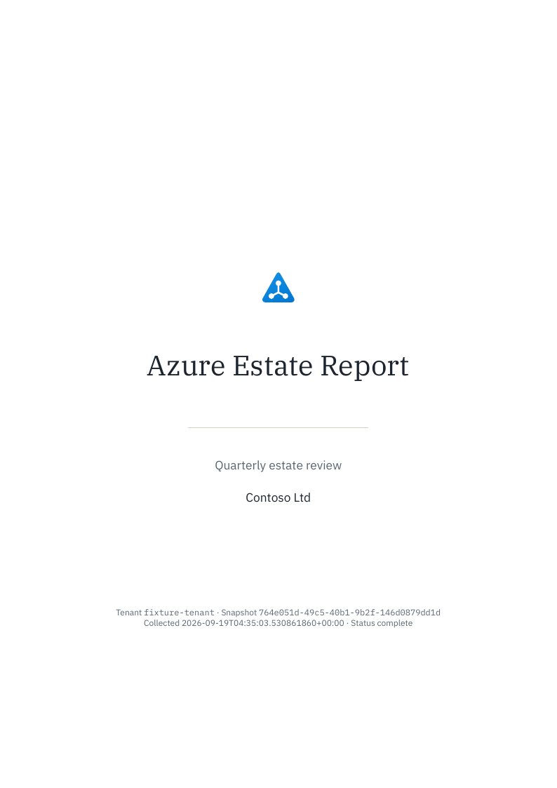 Azure Estate Report page 1